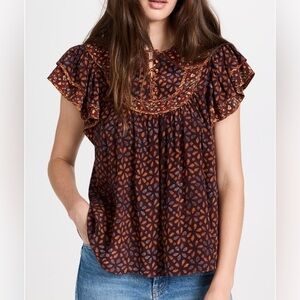 Ulla Johnson Citra Top, NWT, SZ 6 in Agate
